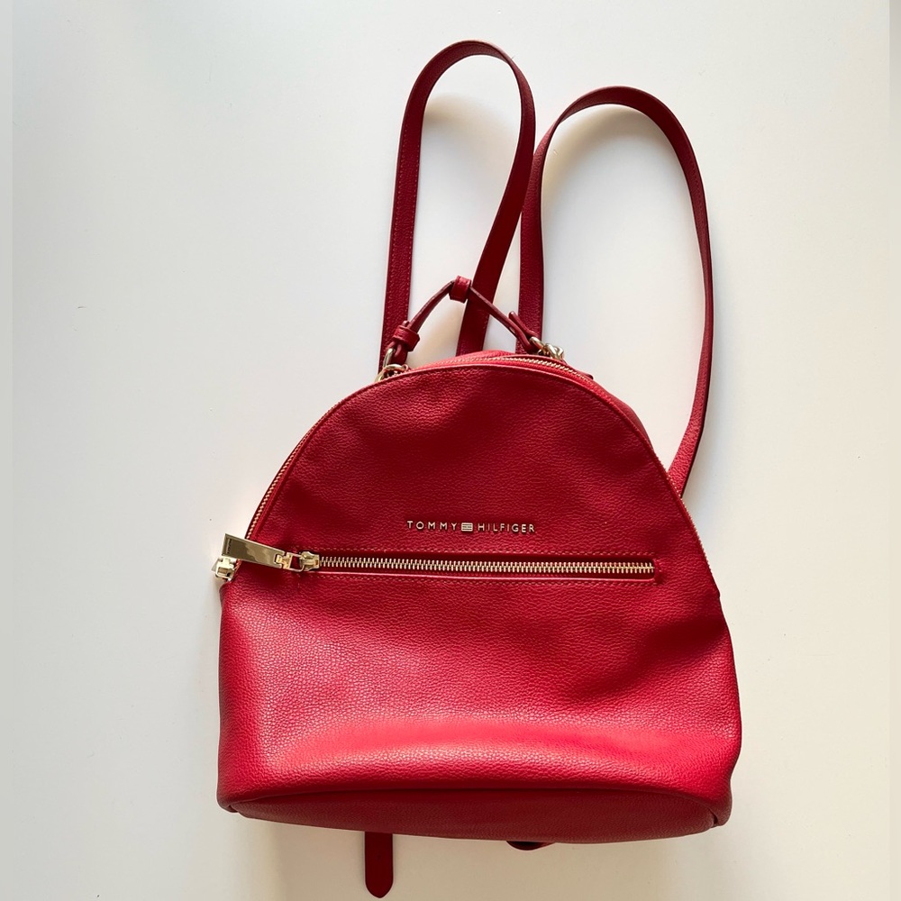 Tommy Hilfiger Red Backpack Purse
